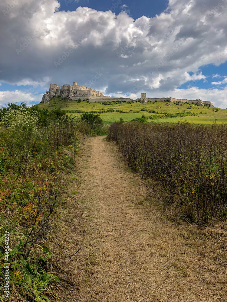 Path leading to the Spis Castle