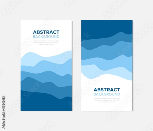 Abstract banner background set with vertical mobile size. Great for cover, poster, flyer, apps, wallpaper and social media stories