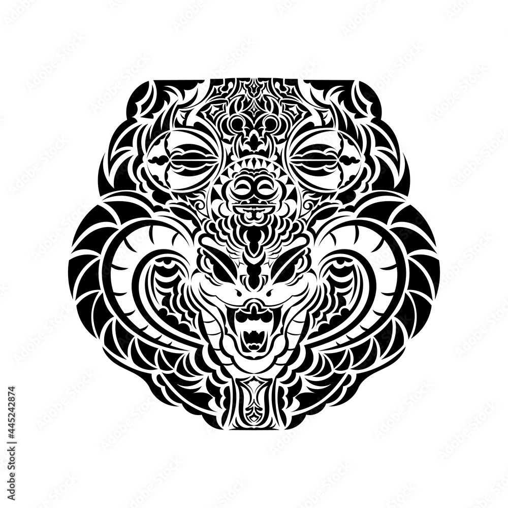 Obraz premium Maori tattoo design. Idea for tattoo