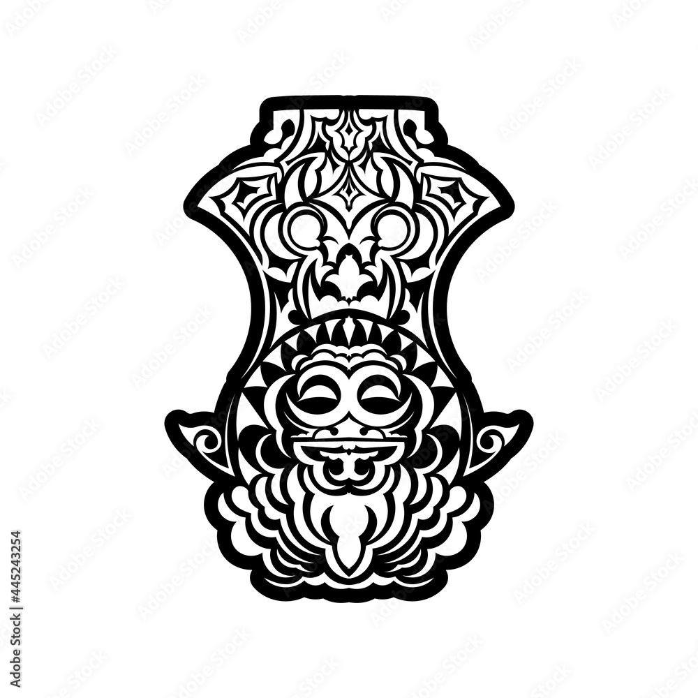 Naklejka premium Maori tattoo design. Idea for tattoo