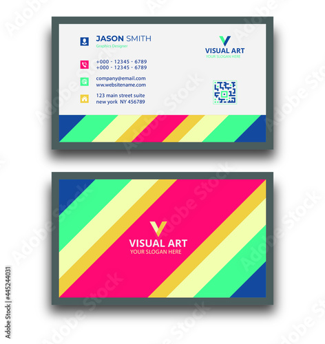 Geometric Colorful Business Card