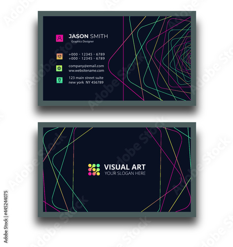 Modern Colorful Business Card