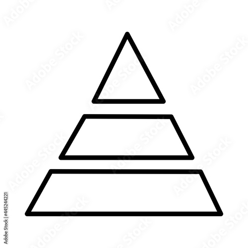  Pyramid Vestor Line Icon Design