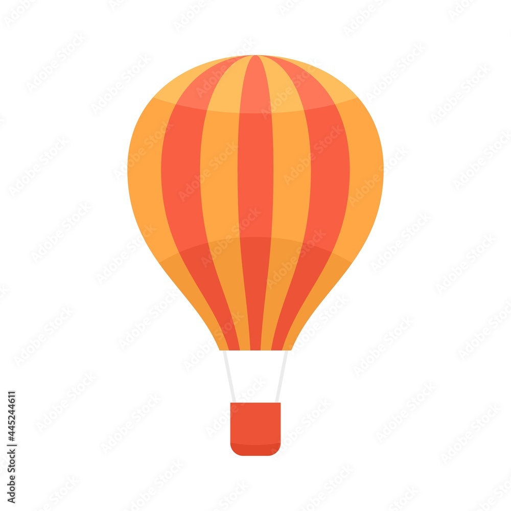 Transportation air balloon icon flat isolated vector Transportation air balloon icon flat isolated vector