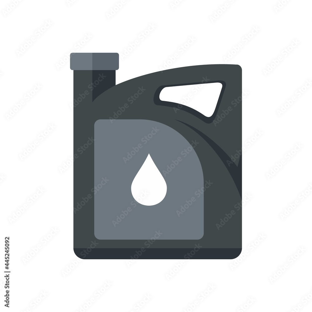 Service motor oil icon flat isolated vector Service motor oil icon flat isolated vector