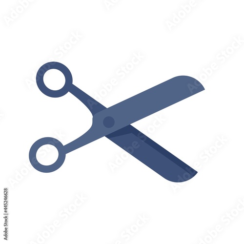 Scissors price cut icon flat isolated vector