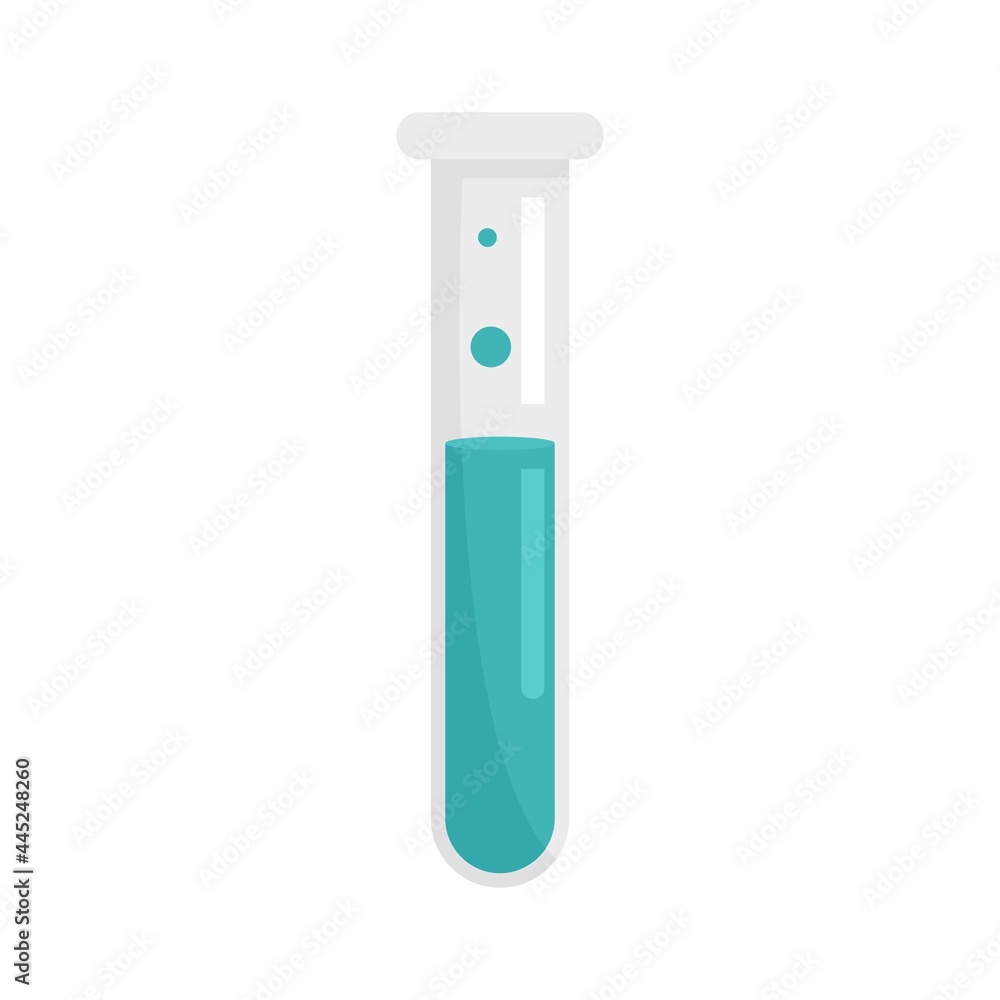 Boiling test tube icon flat isolated vector Boiling test tube icon flat isolated vector