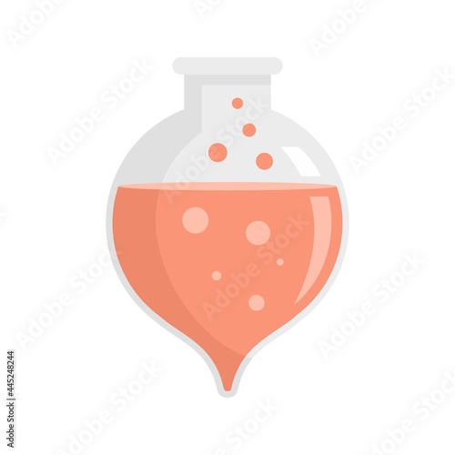 Hospital boiling flask icon flat isolated vector
