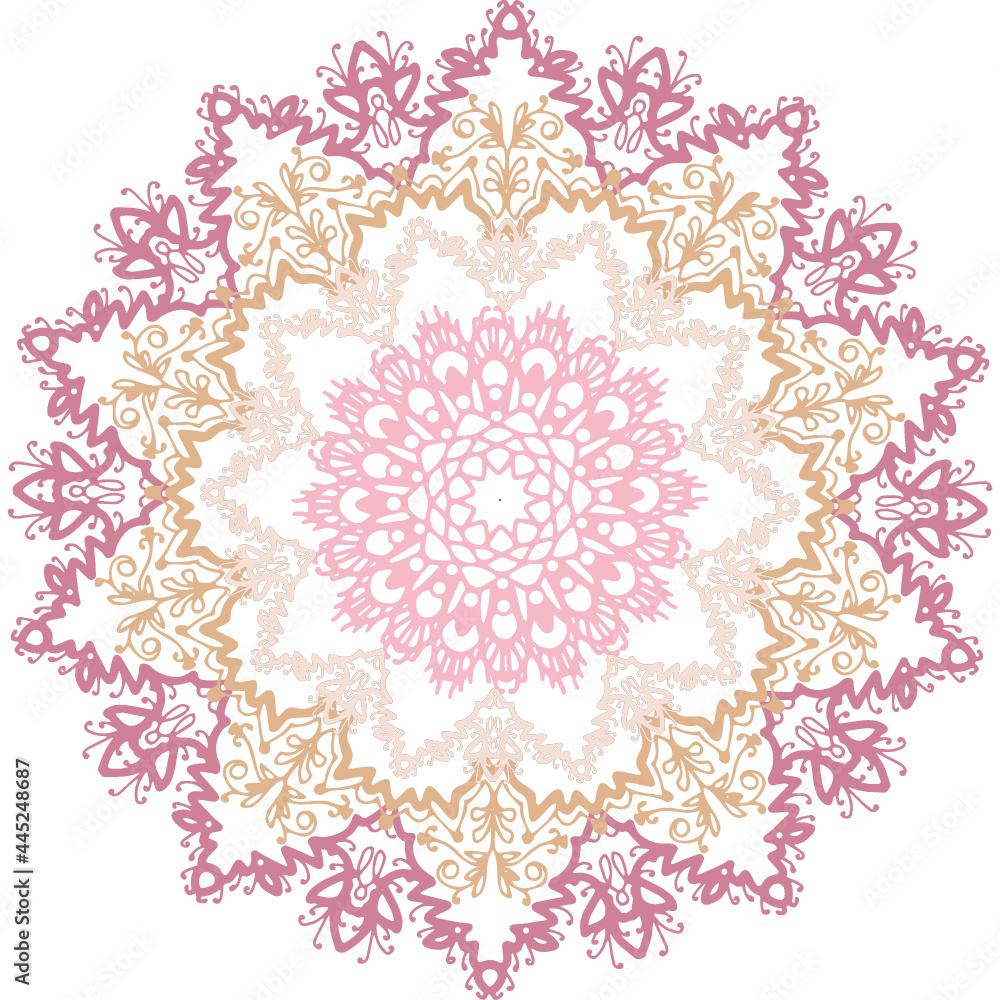 ornamental round lace ornament, mandala for spirytus 