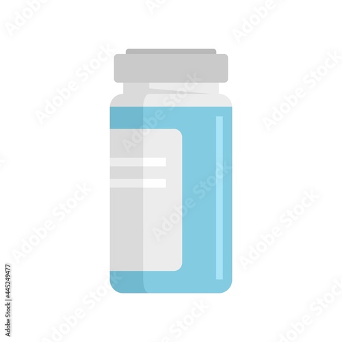 Syringe ampule icon flat isolated vector