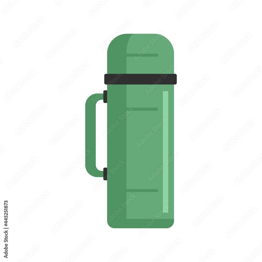 Plastic thermo bottle icon flat isolated vector Plastic thermo bottle icon flat isolated vector