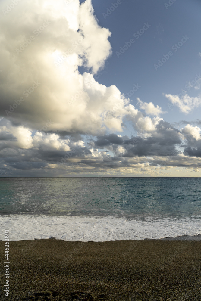 Fototapeta sunset over the sea