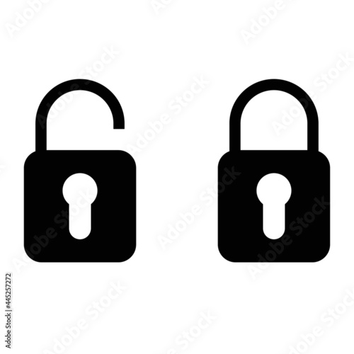 vector lock icon . security,cyber protection concept.