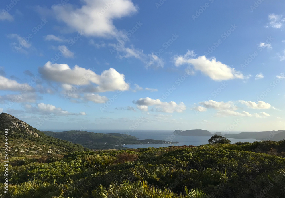 Fototapeta premium Panoramic view from Monte Doglia, Alghero, Sardinia, Italy