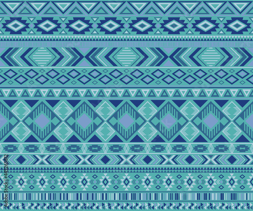 American indian pattern tribal ethnic motifs geometric vector background.