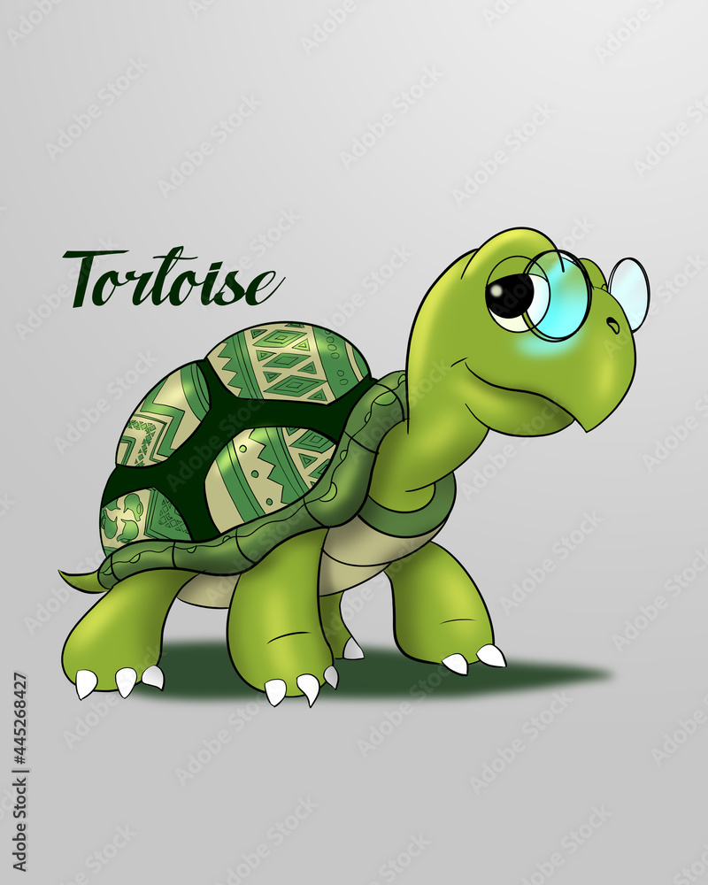 Fototapeta premium Turtle Illustration Cartoon