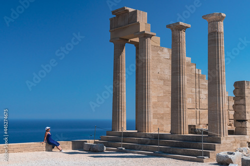 Lindos Acropolis on Rhodes island - Greece (2) photo