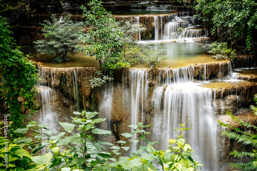 Khuean Srinagarindra National Park  Huay Mae Khamin Waterfalls  in Kanchanaburi  Thailand