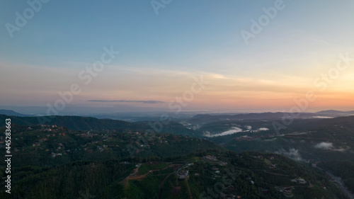Dawn in Gatlinburg, TN from Drone 