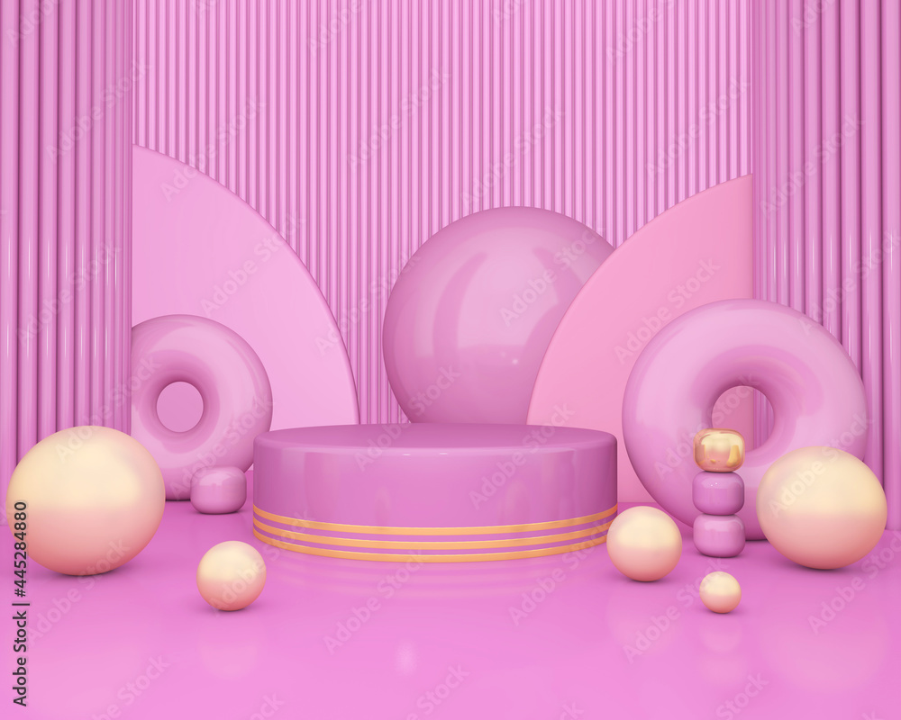 Background rendering with podium and wall scene abstract background. 3D illustration, 3D rendering Background rendering with podium and wall scene abstract background. 3D illustration, 3D rendering