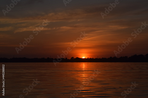 sunset over the lake © Tabitha