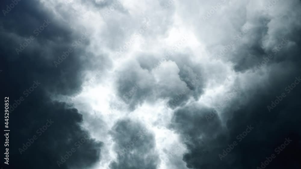 thunderstorm in the sky with dark clouds before the rain thunderstorm in the sky with dark clouds before the rain