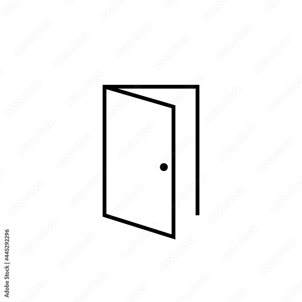 door flat icon vector illustration door flat icon vector illustration
