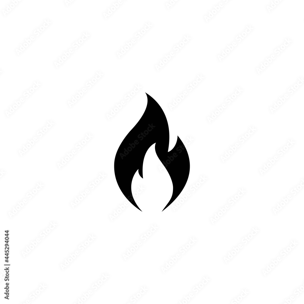 fire flat icon vector illustration