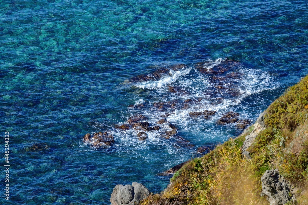 島武意海岸展望台で見た積丹ブルーに染まる日本海＠積丹、北海道