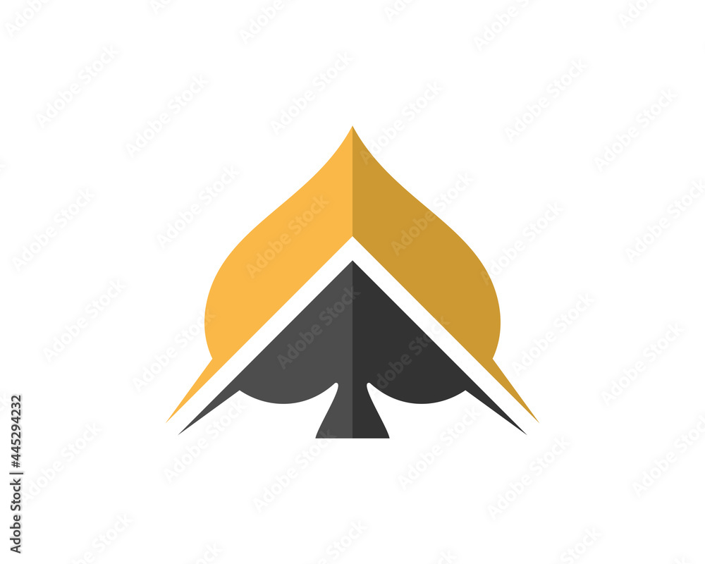 Spartan symbol in the spade shade logo Spartan symbol in the spade shade logo