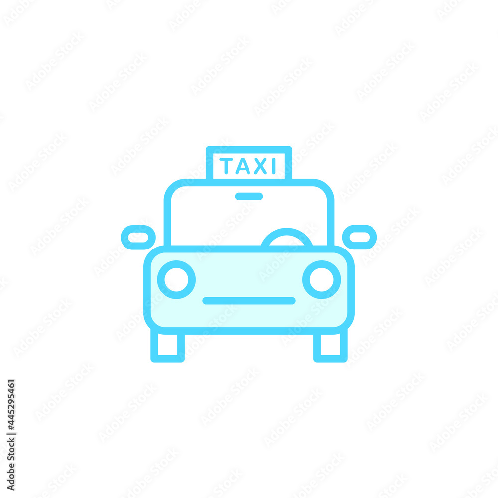 Illustration Vector graphic of taxi icon. Fit for transport, vehicle, service, private etc.