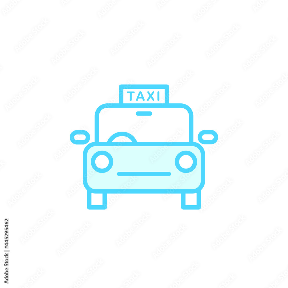 Illustration Vector graphic of taxi icon. Fit for transport, vehicle, service, private etc.