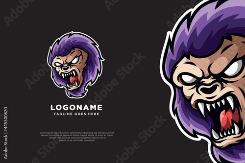 Kingkong Gorilla Logo Mascot Design
