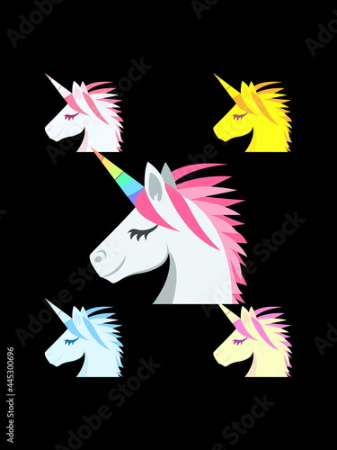 one-horned animal illustration