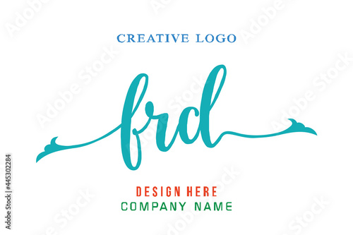 FRD lettering logo is simple, easy to understand and authoritative photo