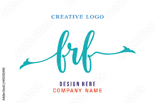 FRF lettering logo is simple, easy to understand and authoritative photo