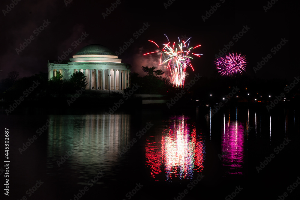Firework over tidal basin