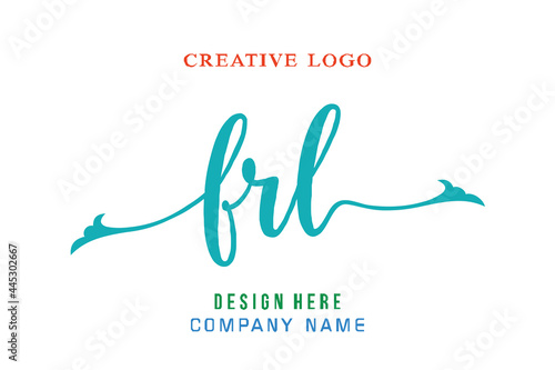 FRL lettering logo is simple, easy to understand and authoritative photo