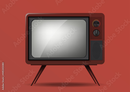 Retro television illustration