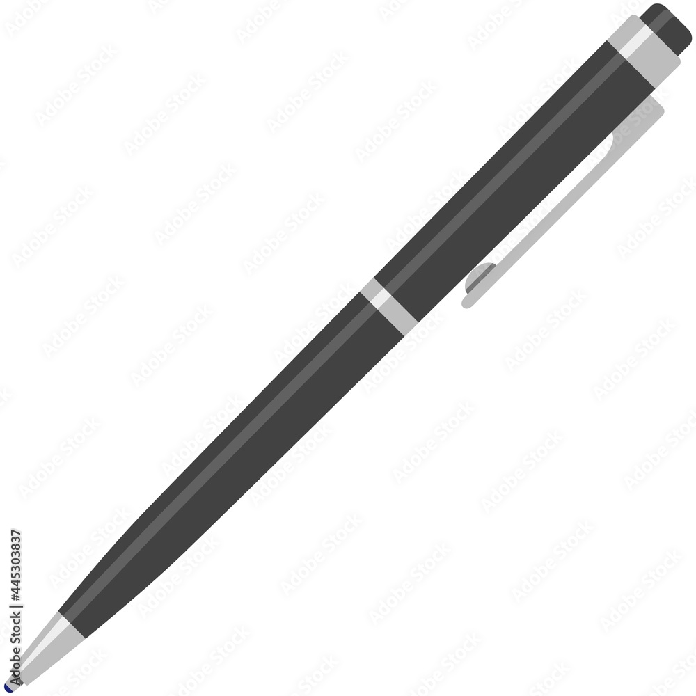 Pen ink ballpoint vector isolated icon illustration Pen ink ballpoint vector isolated icon illustration