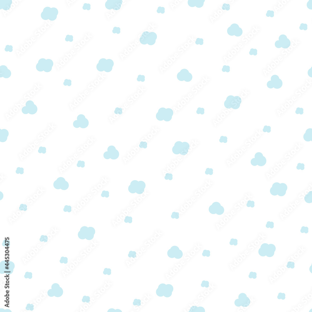 childrens seamless pattern of clouds on a white background. Vector illustration childrens seamless pattern of clouds on a white background. Vector illustration