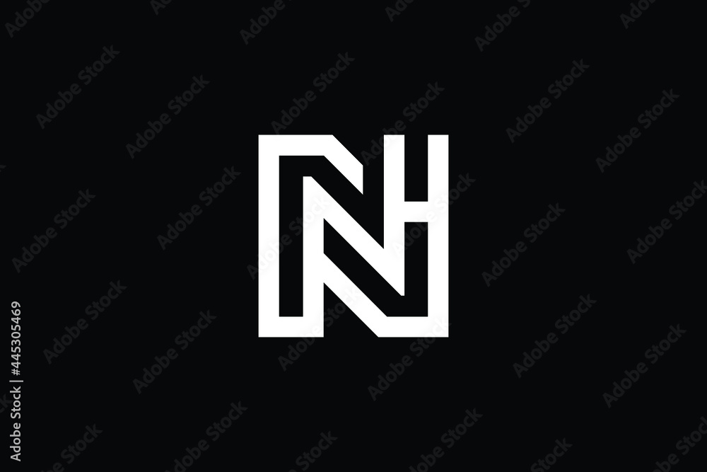 NH logo letter design on luxury background. HN logo monogram initials letter concept. NH icon logo design. HN elegant and Professional letter icon design on black background. N H HN NH NH logo letter design on luxury background. HN logo monogram initials letter concept. NH icon logo design. HN elegant and Professional letter icon design on black background. N H HN NH