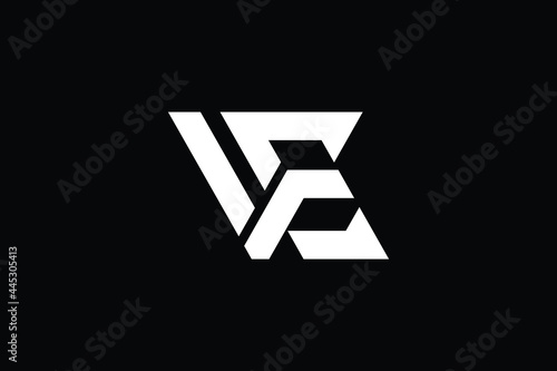 VE logo letter design on luxury background. EV logo monogram initials letter concept. VE icon logo design. EV elegant and Professional letter icon design on black background. V E EV VE