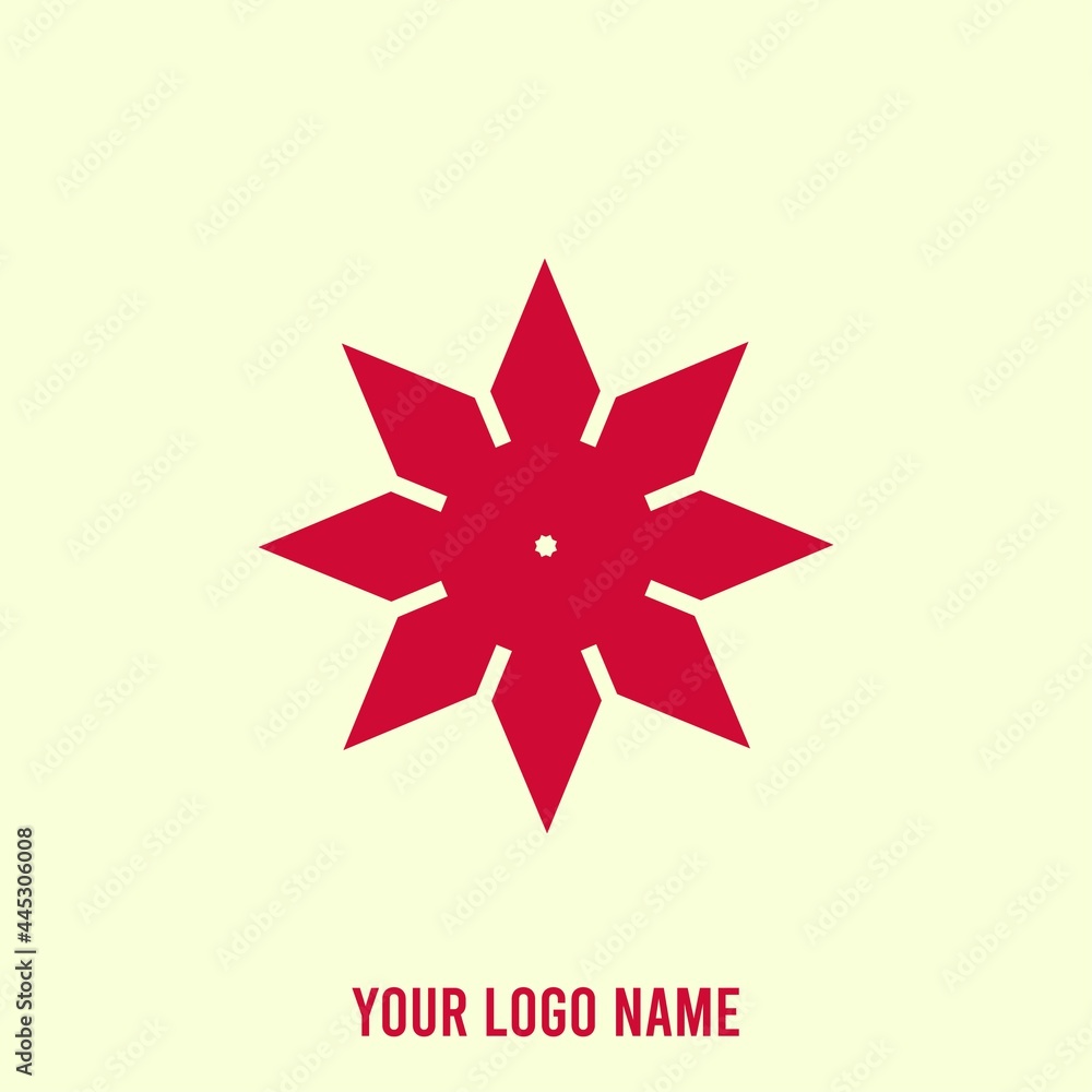 re-editable geometric abstract logo with various colors.