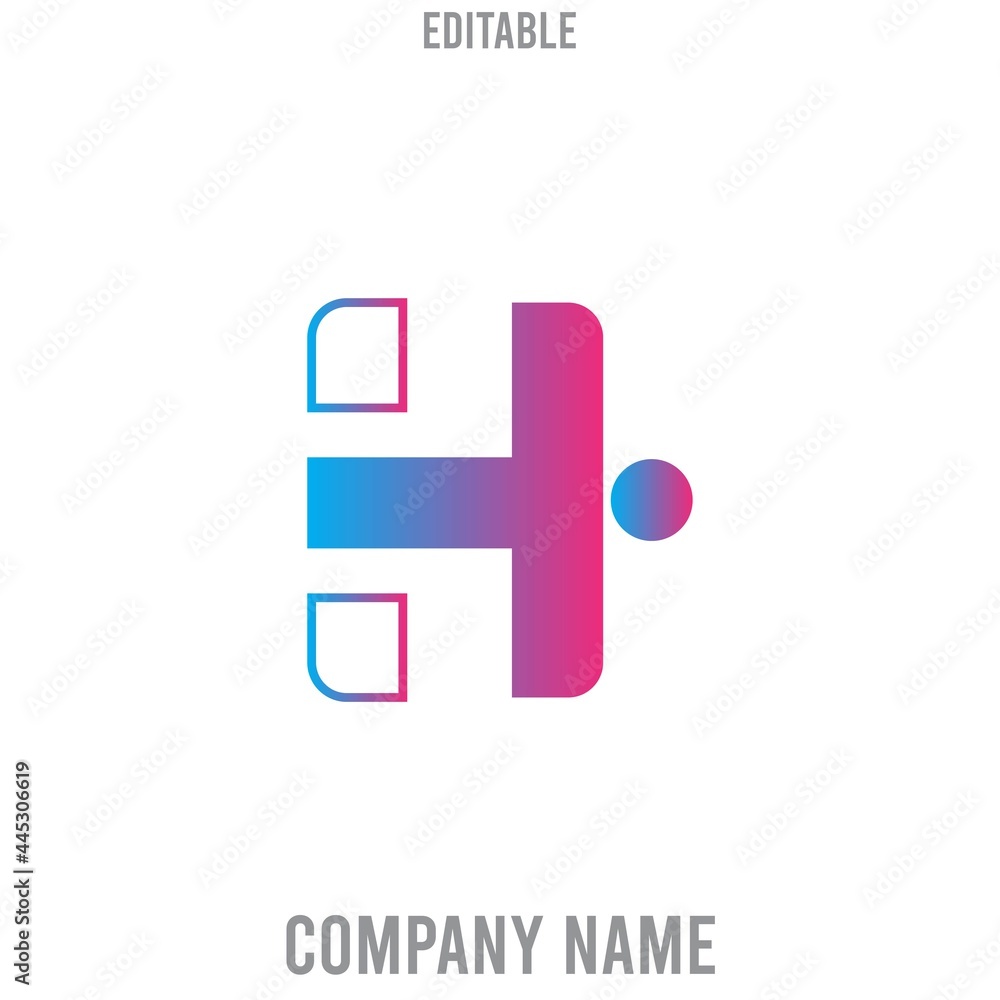 re-editable geometric abstract logo with various colors. re-editable geometric abstract logo with various colors.