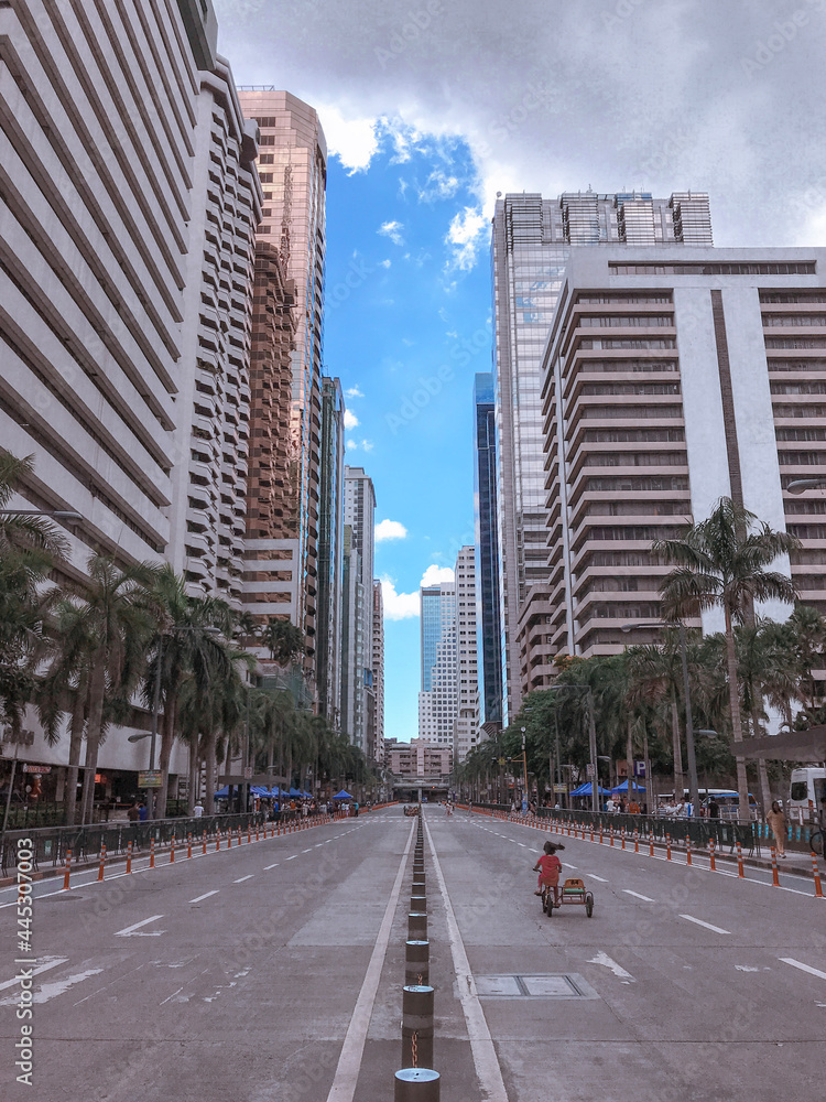 Obraz premium downtown city