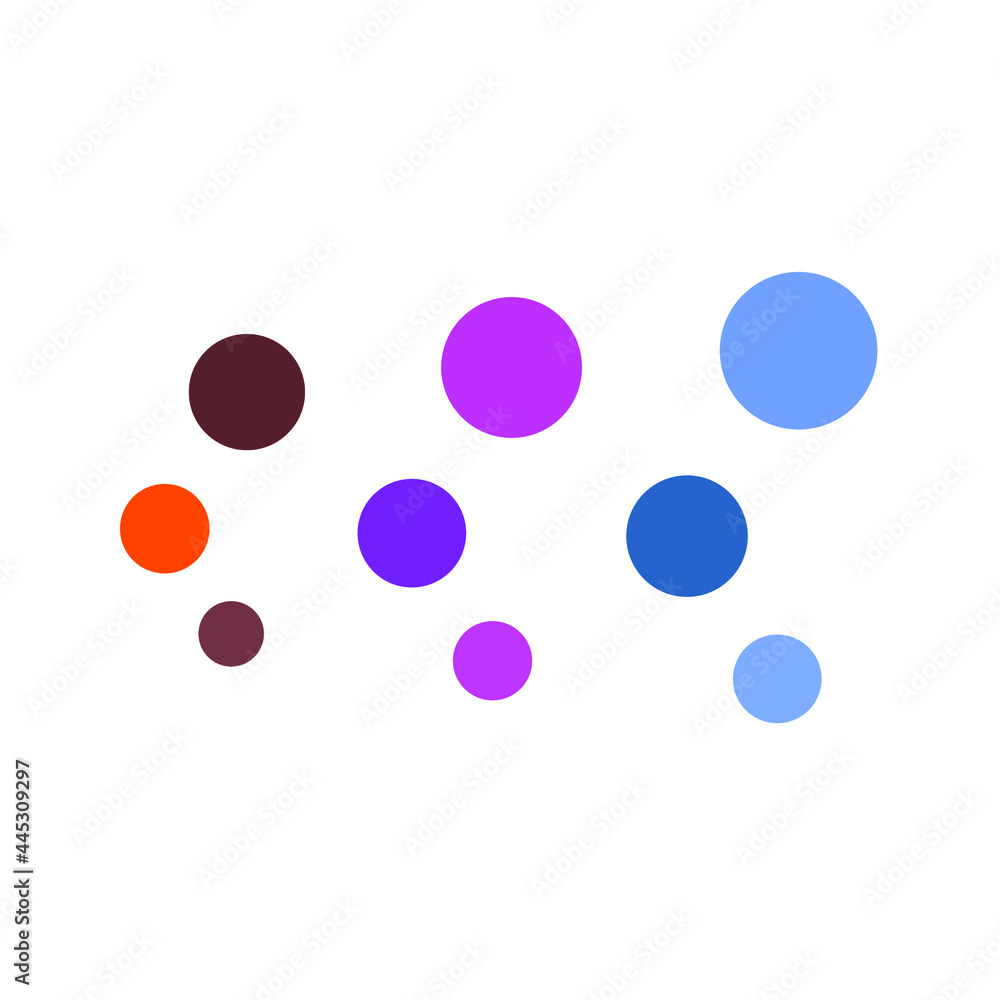 vector collection of various colored circles
