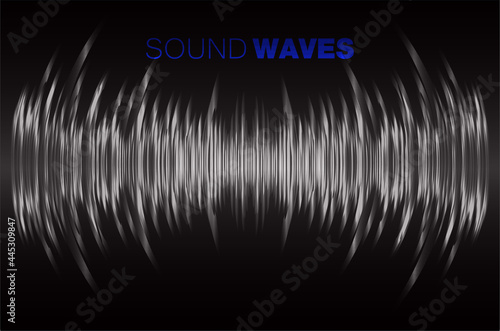 Sound waves oscillating dark light
