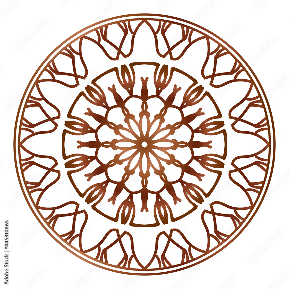 Decorative round floral mandala Decorative round floral mandala