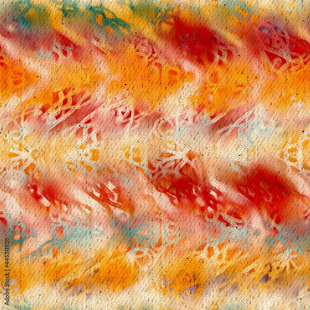 Batik Funky Seamless ombre batik textile pattern for print. High quality ...